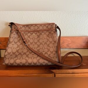 Coach Brown Signature Crossbody Bag